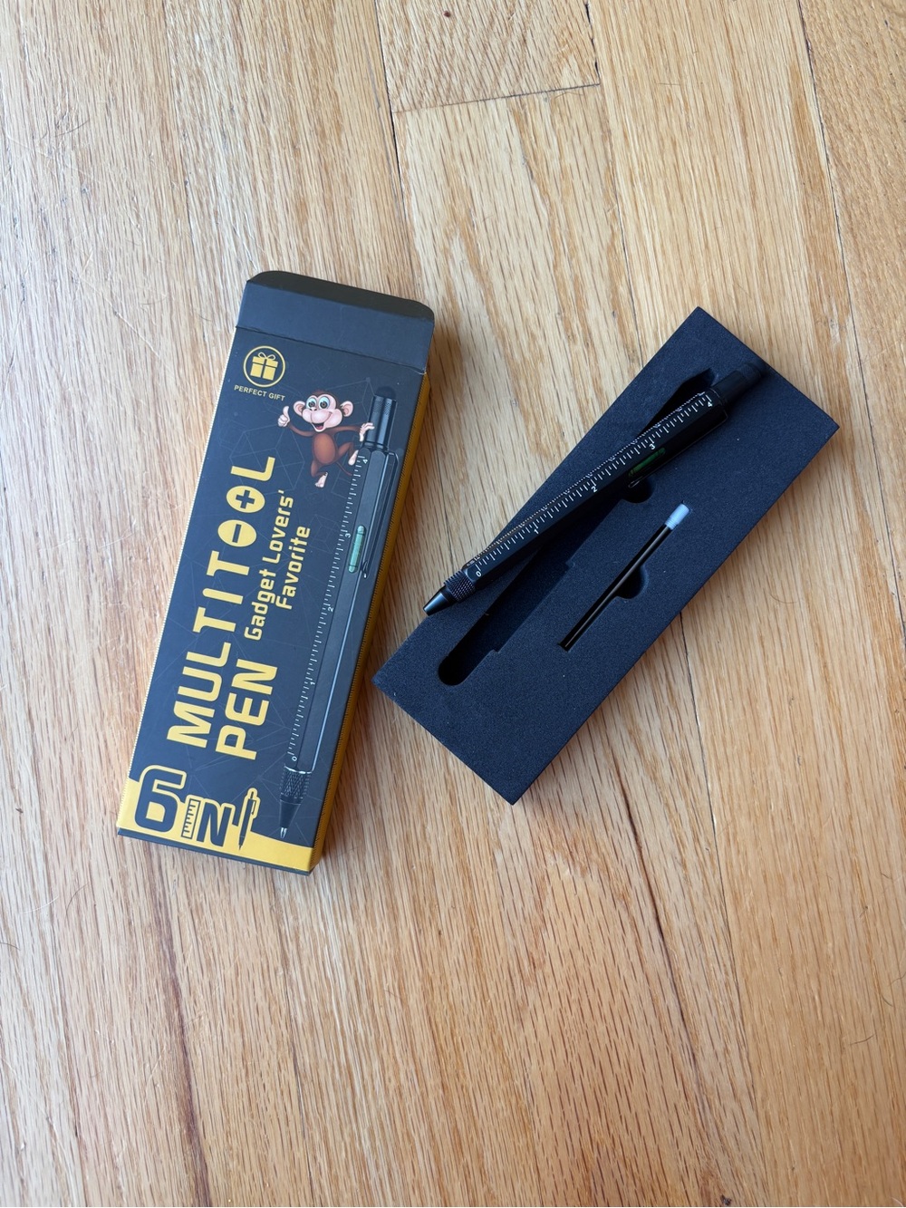 Black Multitool Pen - 6-in-1 Everyday Carry Tool